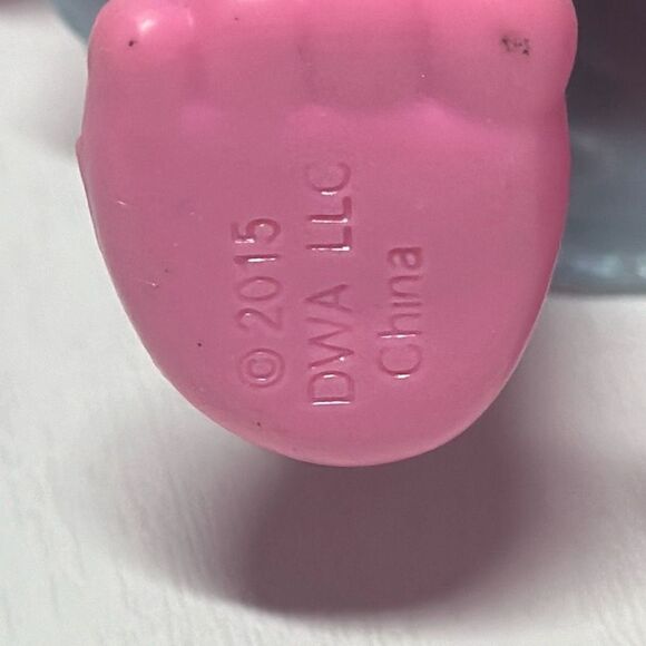 Poppy Troll Doll Dreamworks 8 inches tall  2015 B7355 Blue Dress - Picture 7 of 8